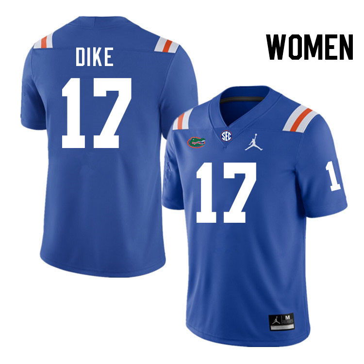 Women #17 Chimere Dike Florida Gators College Football Jerseys Stitched-Throwback